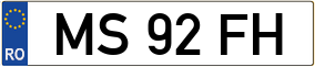 Trailer License Plate